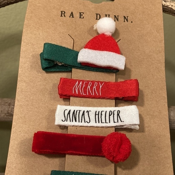 Rae Dunn Christmas CLIP BARRETTS - Picture 2 of 8